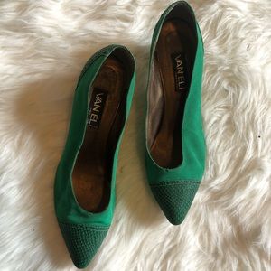 Vintage green heels size 12